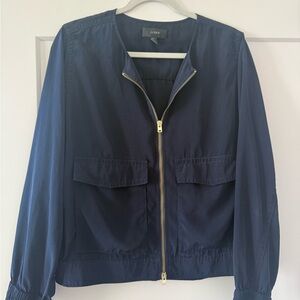J. Crew Women's Dark Blue Bomber Jacket